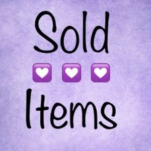 All my sold items are below!